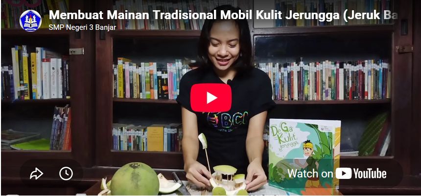 Membuat Mainan Tradisional Mobil Kulit Jerungga (Jeruk Bali)