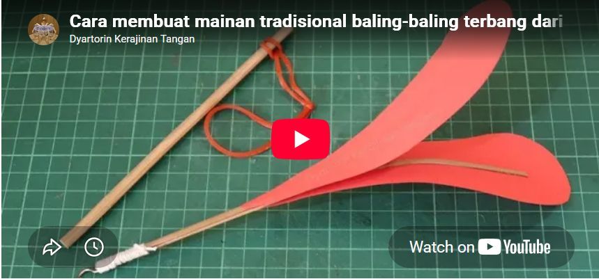Cara membuat mainan tradisional baling-baling terbang dari kertas